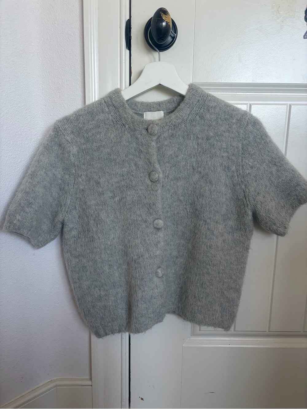 H&M Heather mohair blend top